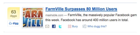 Digg Front Page