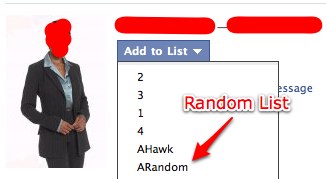 Facebook Random List