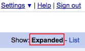 Google Reader Expanded View